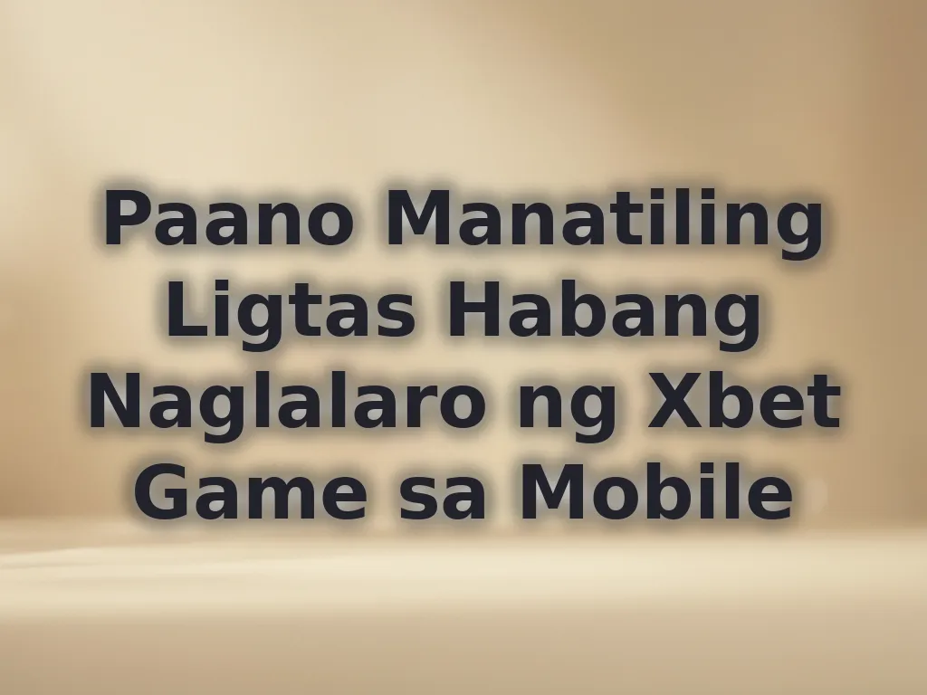 Security tips for mobile betting